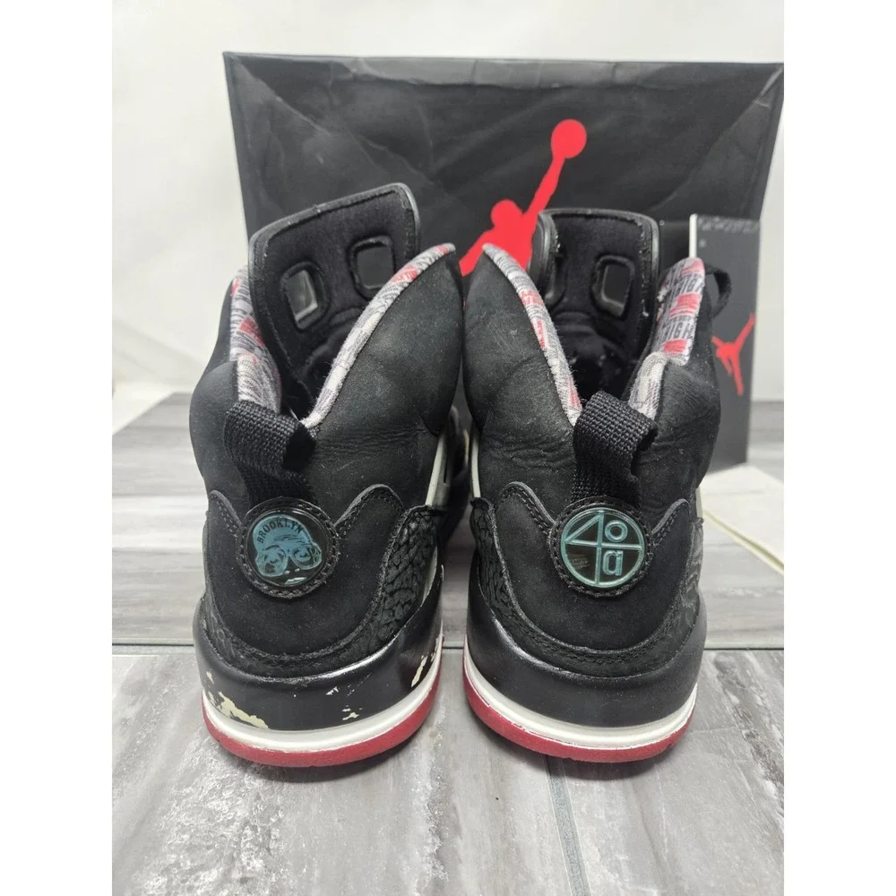 Jordan Spizike‎ Black Varsity Red Size 13 Cement Grey 315371-062 OG Authentic